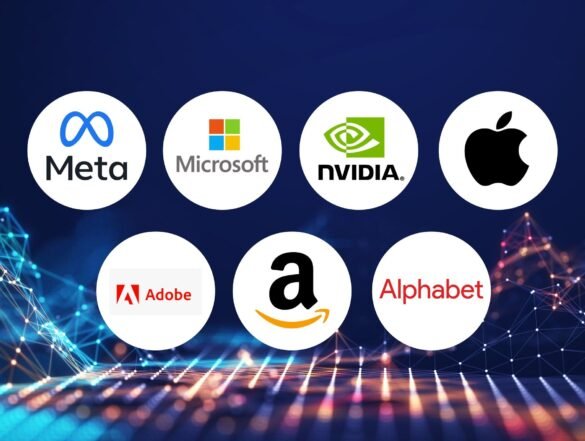 Comparison of Microsoft dividends versus other US tech stocks, illustrating the performance and dividend yields of major technology companies.